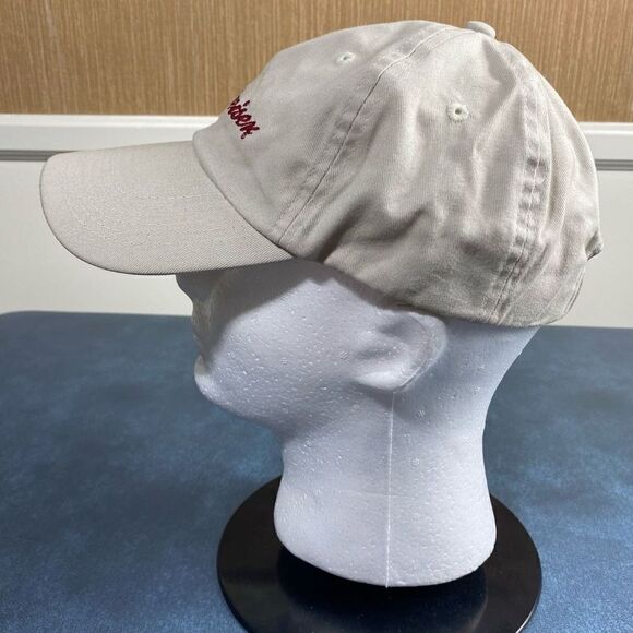 Men's Vintage 2005 Embroidered Budweiser Strapback Baseball Cap Cream One Size - Picture 2 of 7